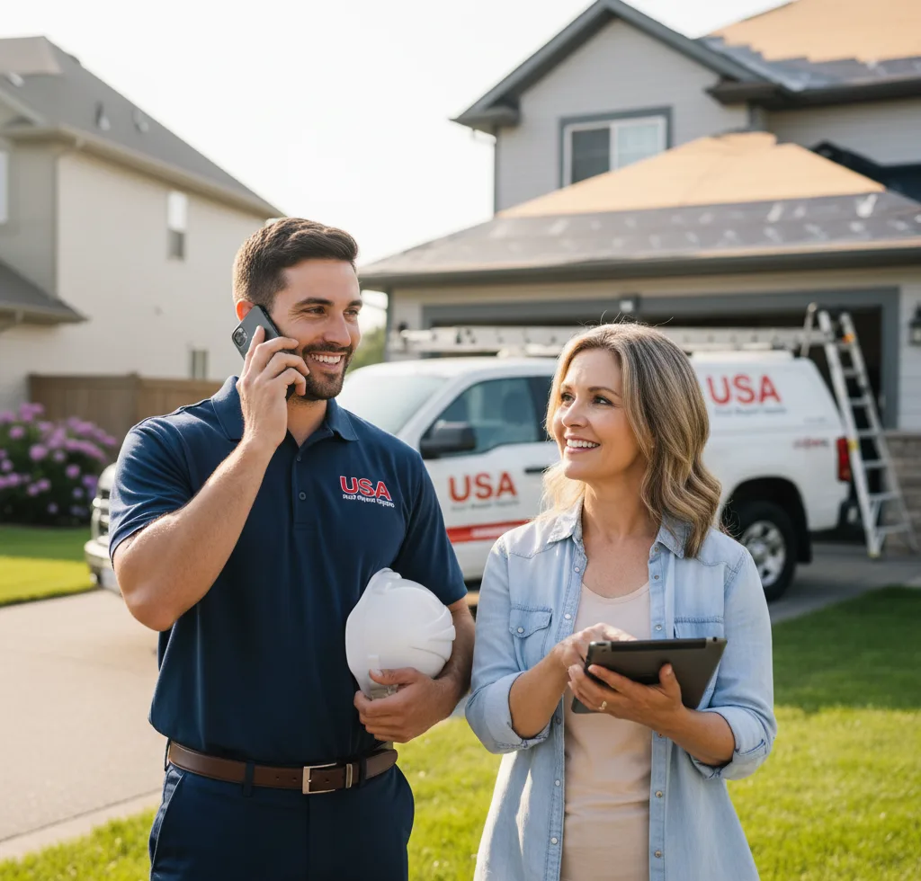 USA Roof Repair Experts customer support in Columbiana